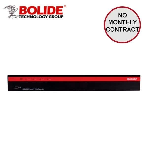 Bolide NDAA Compliant 8-Channel 4K H.265 NVR with 8-Port Built-in POE, Supports Up to 4K Cameras, 100Mbps T BOL-BN-NVR-8NX-S-NDAA - main